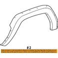 thumbnail image 2 of Jeep CHRYSLER OEM-Front Fender Flare Wheel Well Arch Molding Left 5JX27TZZAC, 2 of 2