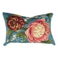thumbnail image 2 of Liora Manne  Marina Secret Garden Indoor/Outdoor Pillow 12" x 18" - Aqua - Single, 2 of 5