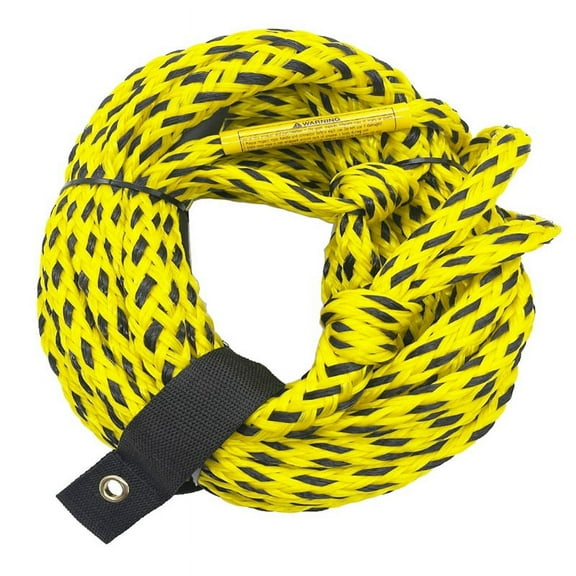 Heavy Duty Boating and Water Ski Rope for Kneeboard, Yellow & Black