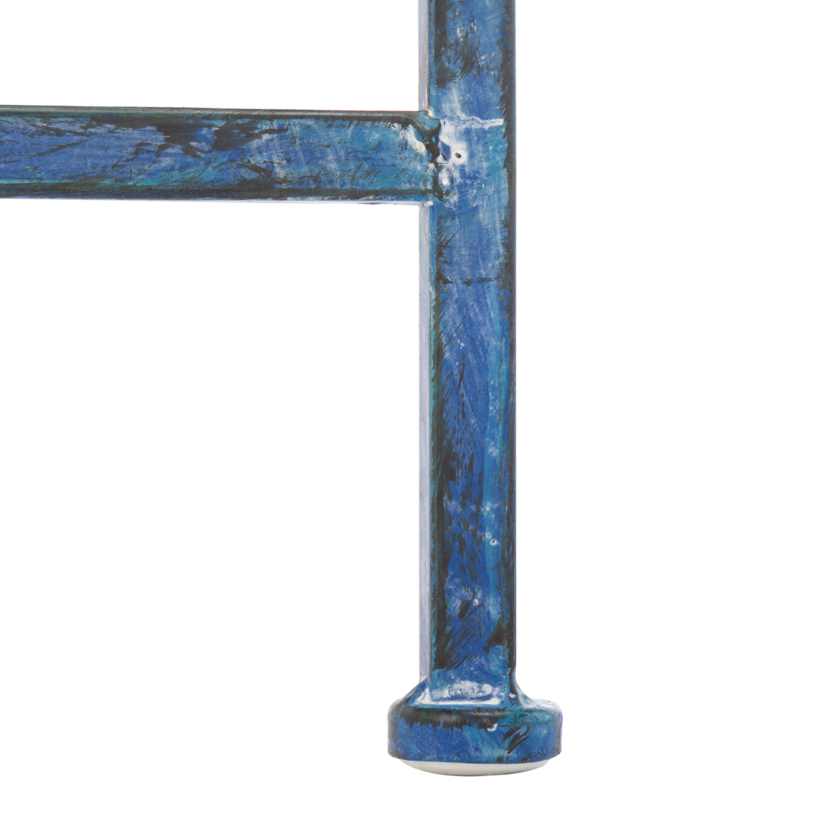 SAFAVIEH Lara Outdoor Patio Kissing Garden Bench, Antique Blue