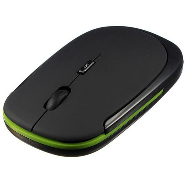 Ratón óptico inalámbrico Bearachild mini mouse 1600 DPI USB para computadora 2.4G Negro
