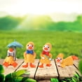 thumbnail image 3 of Chubasquero con , decoración dimensional de encantador, adornos de jardín de hadas magnéticos, figura de , modelo, pegatina para refrigerador para la familia Amarillo Zulema Figuras de pato en miniatura, 3 of 7