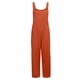 thumbnail image 4 of ICHUANYI Clearance Women's Casual Loose Baggy Pocket Jumpsuit Fashion Playsuit Trousers Overalls Cotton And Linen Jumpsuit(Orange, XXL) ICHUANYI WER2023080912820, 4 of 8