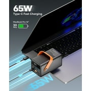 65W PD 50000mAh Power Bank with LED Display - Fast Charging for Laptop/MacBook/iPhone, Portable Charger for Travel/Camping (Black)