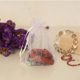 thumbnail image 2 of Paquete de 100 bolsas blancas, bolsas de malla de 4 x 6 pulgadas, bolsas de regalo con cordón, bolsas de joyería para dulces, recuerdos de boda, Navidad, 2 of 5