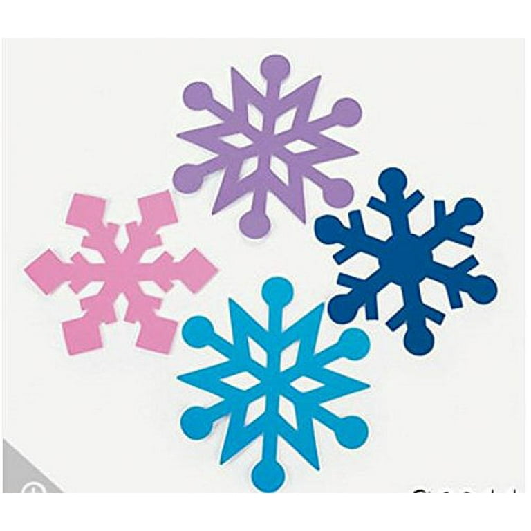 Snowflake Craft Shapes, Craft Supplies, Regular, Foam Shapes, Christmas,  400 Pieces, Other