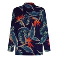 thumbnail image 5 of Blusa de manga larga con estampado digital colorido y media cremallera para hombre Pompotops  oipoqjl47219, 5 of 5