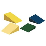 CanDo® Positioning Wedge - Foam with vinyl cover - Medium Firm - 20" x 22" x 4" - Royal Blue