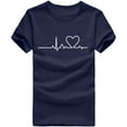 thumbnail image 4 of IROINNID Women's Casual Printed Retro T-Shirts Round Neck Loose Short Sleeve Pullover Tops, 4 of 8