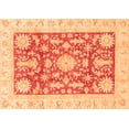 thumbnail image 1 of Ahgly Company Indoor Rectangle Abstract Orange Modern Area Rugs, 4' x 6', 1 of 4