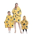 thumbnail image 1 of Wearable Blanket Hoodie for Adults Sherpa All Patterns Oversized Sweatshirt Blanket with Pockets, 1 of 6