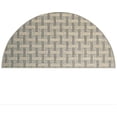 thumbnail image 2 of Furnish My Place Union Indoor/Outdoor Commercial Beige Color Rug, Pet-Friendly, Home Decor Commercial Rug for Living Room, Bedroom, Wedding, Event, Made in USA, 18" x 36" Half Round - Set of 5, 2 of 5