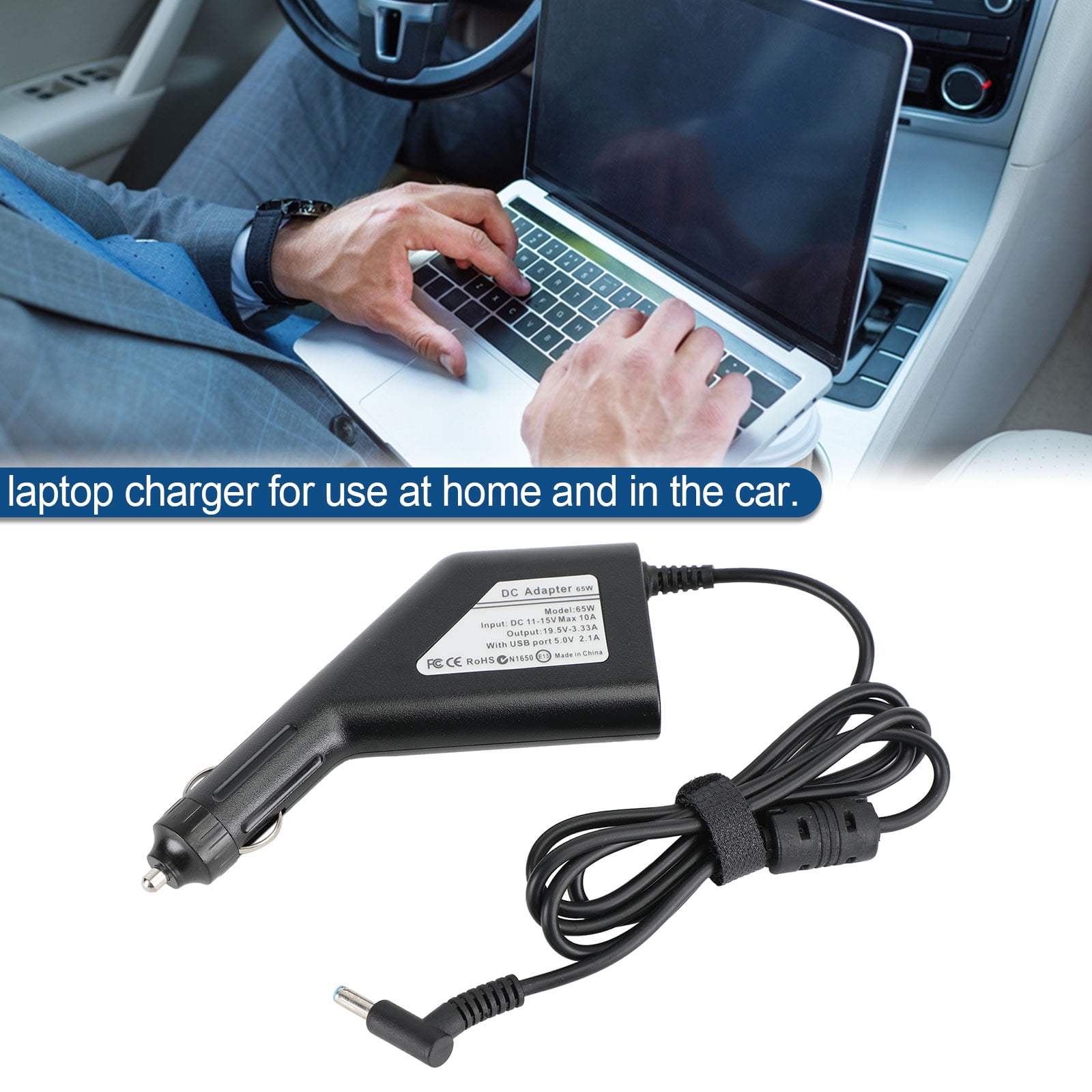 65W Car AC Adapter Power Charger For HP Laptop Notebook 4.5x3.0mm 19.5V 3.33A