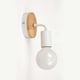 thumbnail image 2 of 2 Packs E27 Modern Wooden Modern Wrought Iron Wall Lamp (Without Bulb), 2 of 5