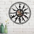 thumbnail image 4 of 12-Inch Vintage Decorative Wall Clock, Battery Powered Black, 4 of 7