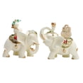 thumbnail image 1 of 1 par de estatuas de elefante de la buena suerte, decoración de mesa para dormitorio, ligeras. Blanco, 1 of 9
