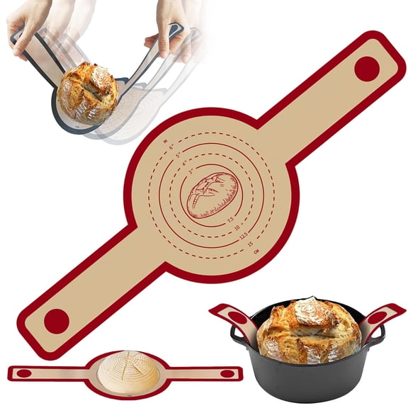 Silicone Bread Baking Mat – Souew Non-Stick Liner for Dutch Oven & Baking Sheets, Reusable & Easy Clean for Homemade Bread, Rolls & Pizza