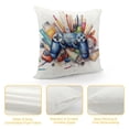 thumbnail image 4 of GOSMITH Just One More Game Square Throw Pillow Case Computer Games Doodles Cushion Cover for Game Boys Bedroom Playroom, 4 of 5