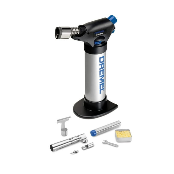 Dremel 2200-01 Versa Flame Torche Multifonction au Butane Parfaite pour la Brûlage de Bois, l'Artisanat en Cuir, la Coupe de Pochoirs, la Soudure Sans Fil, la Coupe à Chaud de Mousse, Plastiques et Cordes
