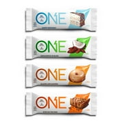 ONE Protein Bars, Best Sellers Variety Pack, Gluten Free with 20g Protein and only 1g Sugar, Includes Birthday Cake, Almond Bliss, Maple Glazed Doughnut & Peanut Butter Pie, 2.12 oz (12 Pack)
