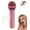 Pink, variant on Microphone Shaped Creative Showerhead, High Pressure Handheld Shower Head with On Off Switch, Funny Bathroom Shower Sprayer for Kids Adults Pet Washing Bathroom Accessories Gift Idea