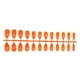 thumbnail image 1 of 24 piezas de uñas postizas Qarigey DIY estilo Simple Naranja dulce, 1 of 5