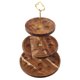 thumbnail image 2 of Soporte de madera para huevos de 3 niveles, soporte para guardar huevos, soporte de madera para cupcakes. oro, 2 of 9