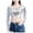 Silver, variant on Women's Performance Wrap top Solid Color Athletic Shirt for Fitness and Casual Wear XXL Gold