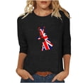 thumbnail image 1 of Chemises pour Femmes Blouses à Manches 3/4 pour Femmes Chemise à Imprimé Vintage Décontractée Blouse à Manches 3/4 à Col Rond Tunique Bohème, Blouses pour Femmes, Blouses pour Femmes, 1 of 4
