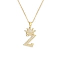 thumbnail image 1 of Sonducket InitialNecklacePendantEnglish Letter A to Z Name Crystal Gold Charm Modern Birthday Valentine'sDay Gifts Ropa, zapatos y accesorios Miscelánea Z 1, 1 of 6
