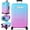Blue Pink Gradient, variant on Luggage Cover for Suitcase Tsa Approved Protector - Luggage Sleeve Large Suit Case Cover Travel Stretch Baggage Case Protective Washable Fit 31-32 Inch Mountain XL