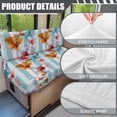 thumbnail image 6 of KUIFORTI White Flower Camper RV Slipcovers, Full Coverage Anti-Slip Cushion Guards, Stretch Fabric, Washable Replacement for Travel Trailer Couch & Bench, 6 of 7