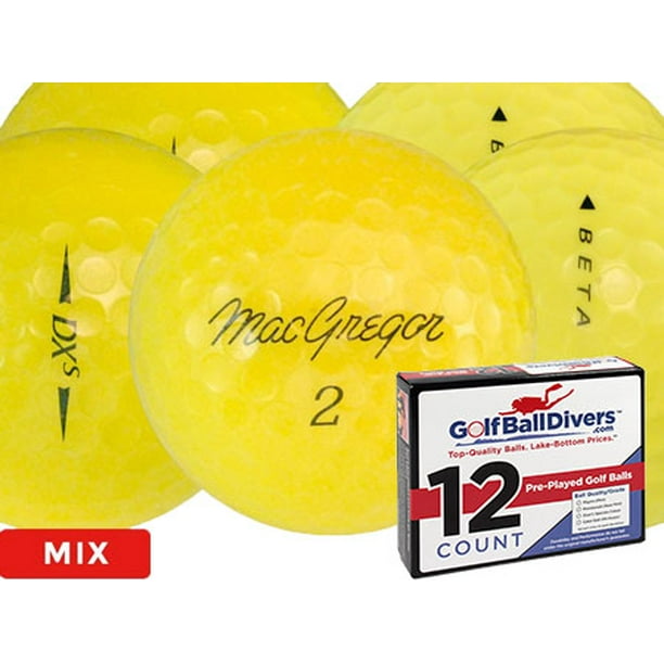 Golf Balls, Assorted Colors, Used, Good Quality, 36 Pack