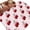 Red, variant on Pink Cherry Area Rugs 8'x10', Washable Small Throw Rugs for Living Room Patio, Farmhouse Watercolor Cherries Fruits Indoor Outdoor Rug Non-Slip Low Pile Carpet Runner Reversible Floor Mats