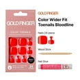 thumbnail image 4 of GoldFinger Press On Toenails Kit Wider Fit, Bold Glossy Red Color Toenail, Ready to Wear Gel & Manicure Stick, 2g Glue included, Long-Lasting Convenient & Easy to Apply, 4 of 7