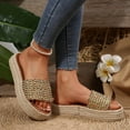 thumbnail image 6 of Slippers for Women Beach Fashion Boho Platforms Heel Open Toe Slip-On Summer Causal Dressy Daily Shoes for Women, 6 of 9