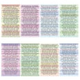 thumbnail image 2 of Small Talk Stickers Series | Decorative Paper Sticker Pack for Scrapbooking Journaling DIY | 8 Sheets | 406 Text Labels | Multicolor | Easy Peel | 19.5x11cm | Durable Adhesive | Craft Supplies, 2 of 6