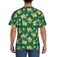 thumbnail image 3 of Vsdgher Tropical Fruit Print Men's Dry Fit Mesh Athletic Shirts Moisture Wicking Tennis T-Shirt Tops, 3 of 9