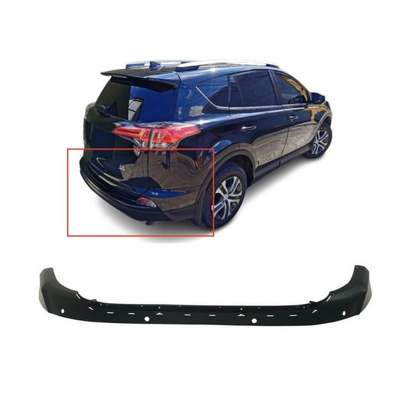 DCP Rear Lower Bumper Cover For 2017-2018 Toyota RAV4 SE XLE LE 521690R901 TO1115113