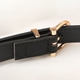 thumbnail image 4 of SWSMCLT Women's PU Belt Spring Metal Buckle Faux Leather Belt For Dress Winter Slimming Black One Size, 4 of 4