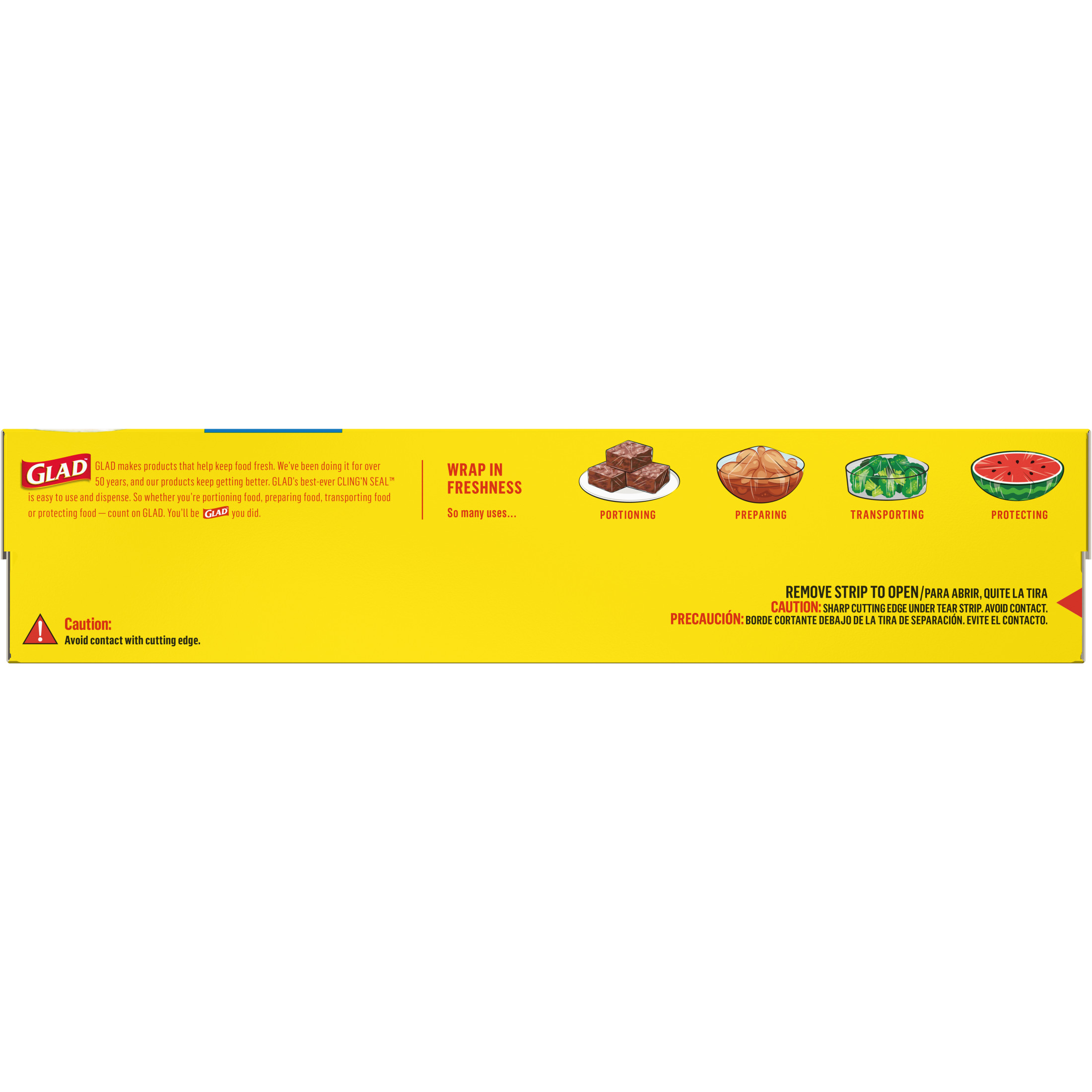 Glad Cling'N Seal Food Wrap, 400 Square Foot Roll photo 8