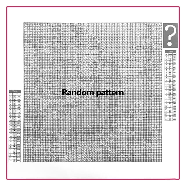 Patrón aleatorio 5D DIY Ronda completa Diamante Pintura Colgante de pared Dibujos digitales FLhrweasw Nuevo
