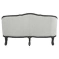 thumbnail image 6 of ACME Furniture Samael Linen Fabric Loveseat with 2 Pillows in Gray/Dark Brown, 6 of 10