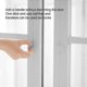 thumbnail image 3 of Perilla circular de acrílico autoadhesiva para puerta de gabinete y cajón (transparente, 4 unidades), 3 of 5