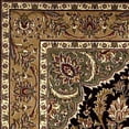 thumbnail image 5 of 2'x3' Black Beige Machine Woven Floral Medallion Indoor Accent Rug, 5 of 5