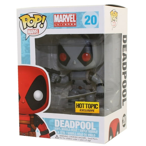 Funko POP! Marvel Vinyl Bobble-Head X-Force Deadpool Hot Topic Exclusive, 4 Inches, Gray