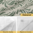 thumbnail image 4 of No Hook Shower Curtains with Snap-in Liner Set, Green Floral Waterproof Hotel Style Bathroom Shower Curtain, Spring Flowers Pattern Botanical Vintage Breathable Mesh Top Bath Curtains 72''x78'', 4 of 9