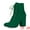 Emerald Green, variant on Unique Bargains Women's Lace Up Chunky Heel Ankle Booties DustPink US 9
