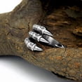 thumbnail image 7 of Sharp Dragon Claw Titanium Steel Biker Ring Men Jewelry Cool Punk Band Size 7-12, 7 of 7