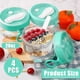 thumbnail image 5 of 4 Pcs Overnight Oats Container with Lids and Spoons,20Oz Overnight Oats Jars Airtight Yogurt Container for Milk, Fruit, 5 of 5